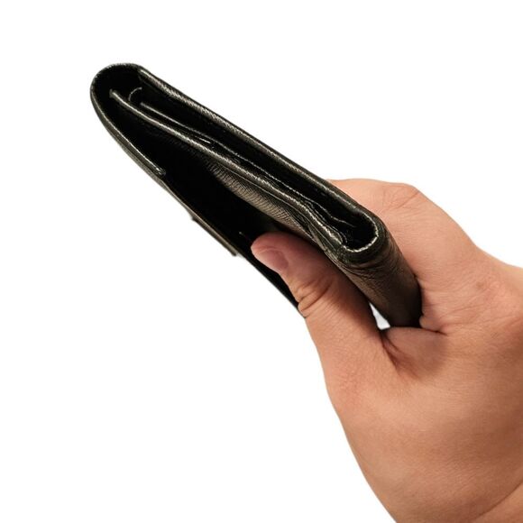 Prada Black Saffiano Leather Trifold Wallet - Picture 3 of 16